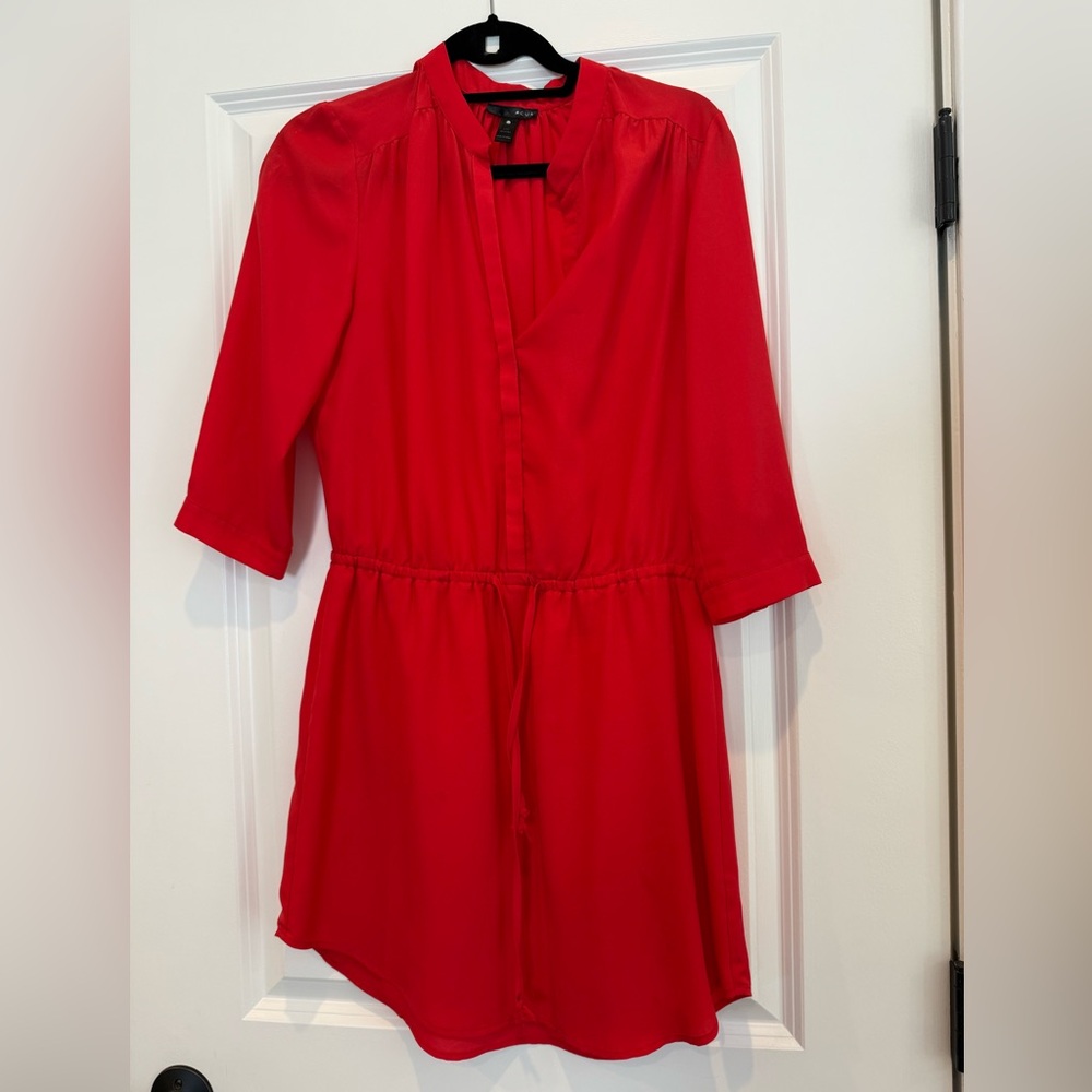 Aqua Red Mini Dress